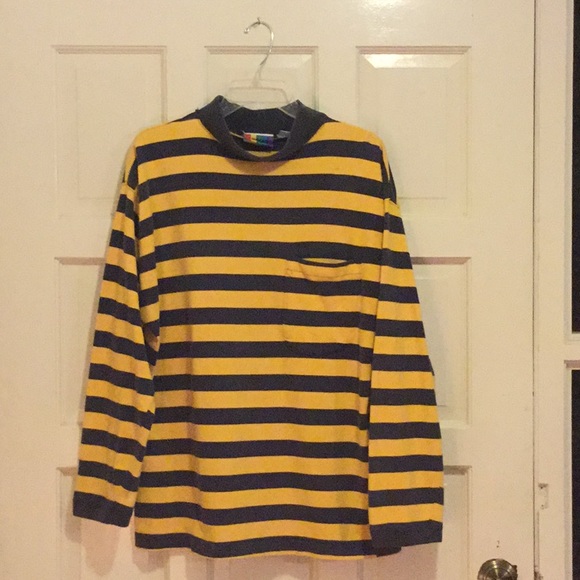 Levi S Shirts Mens Blackyellow Striped Top Poshmark